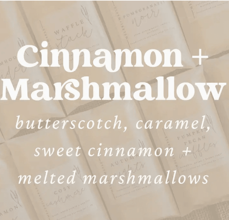 Soy Wax Melts | Cinnamon & Marshmallow Scent | Handmade - The Soap Lab Scotland