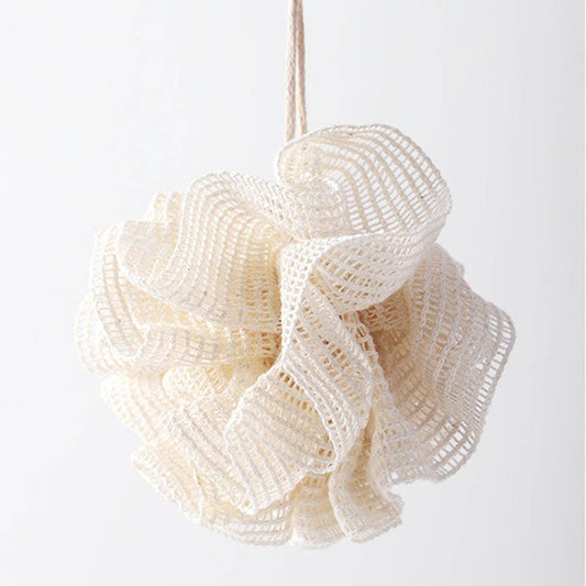 Cotton shower puff, organic shower puff, organic loofah, natural loofah, cotton loofah, cotton sponge