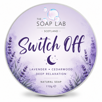 🌙 Switch Off | Relaxing Lavender Natural Soap Bar