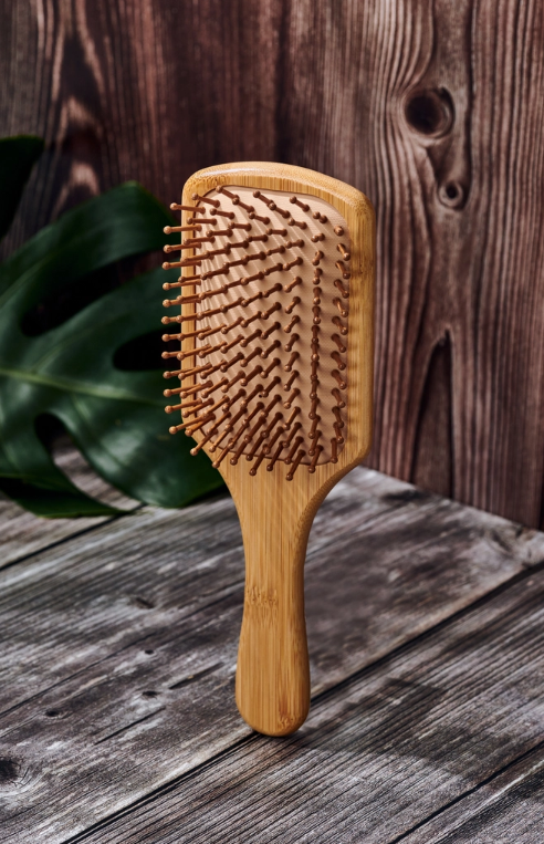 Bamboo Hairbrush, Bamboo paddle brush, eco friendly hairbrush , hairbrush, organic products