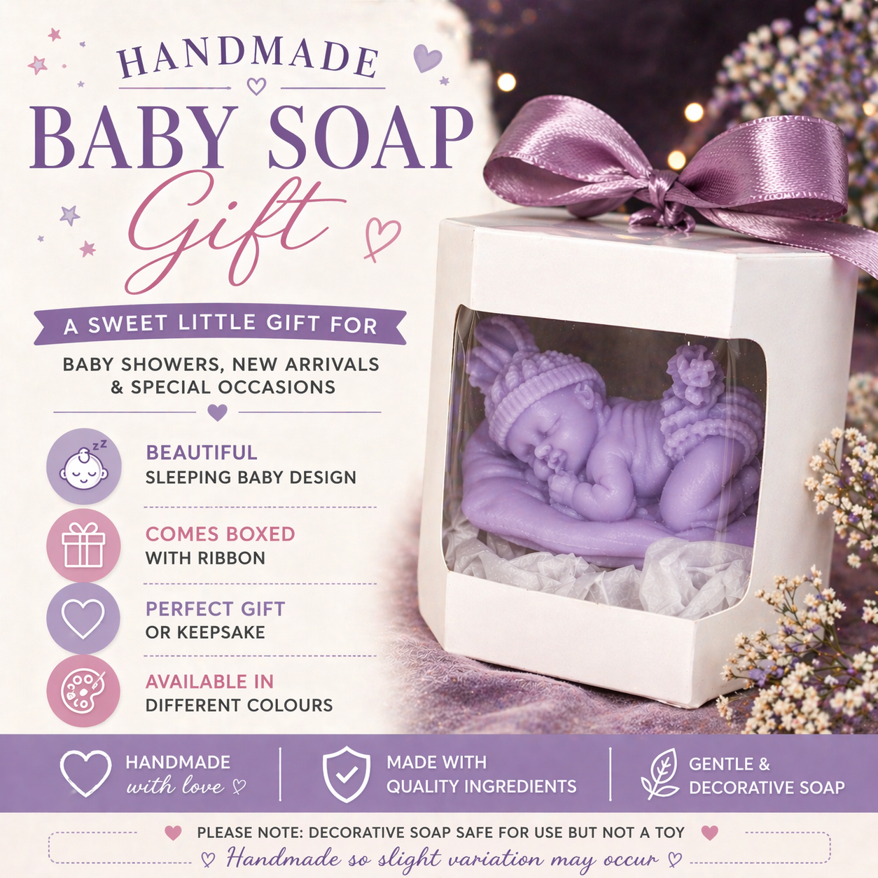 Newborn Baby Soap Gift