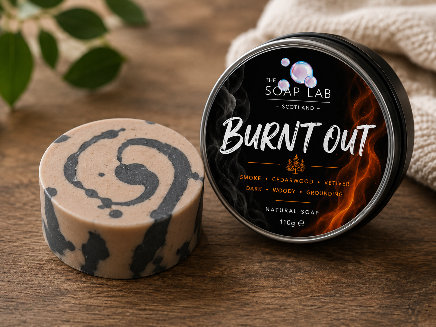 🔥 Burnt Out | Smoky Wood Natural Soap Bar