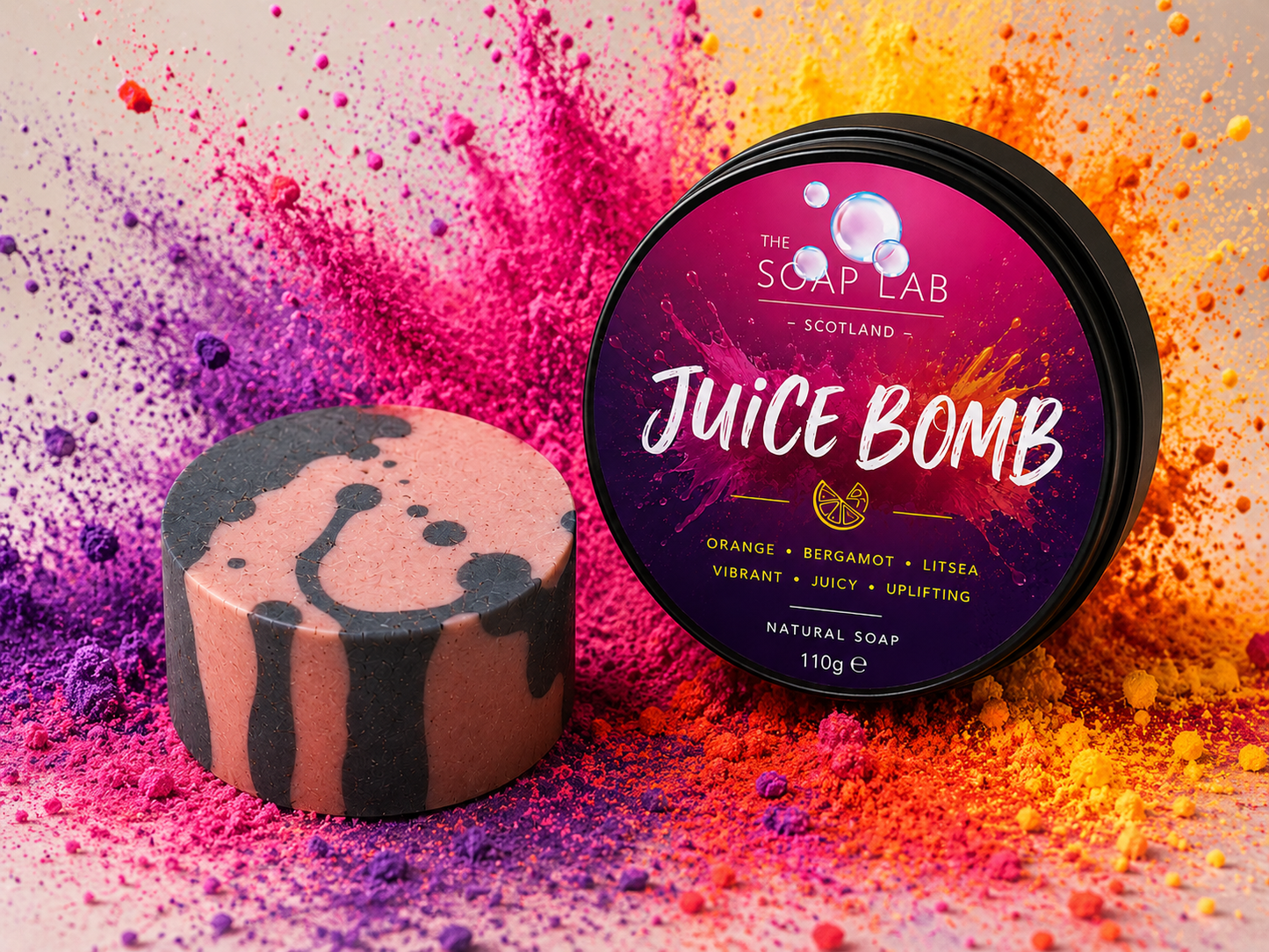 🍊 Juice Bomb | Vibrant Citrus Natural Soap Bar