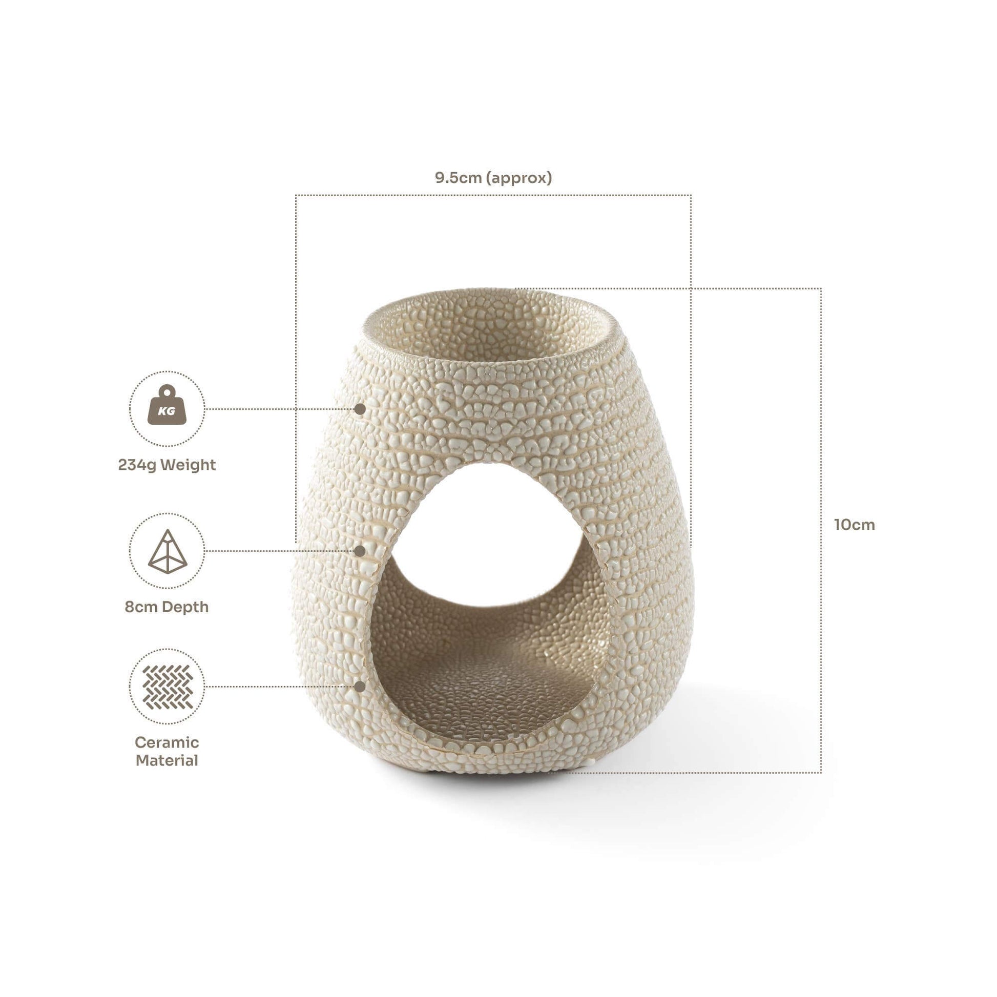 Ceramic Wax Burners - Three Designs - The Soap Lab Scotland