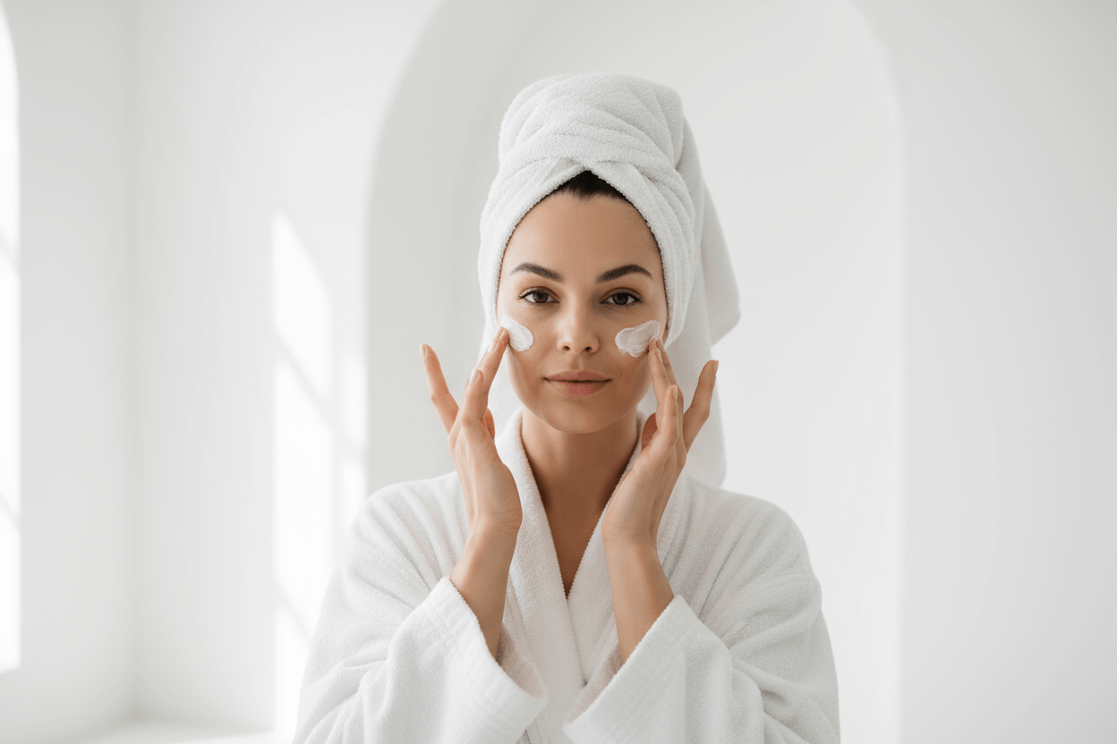 gentle coconut and rosehip face cream for daily use