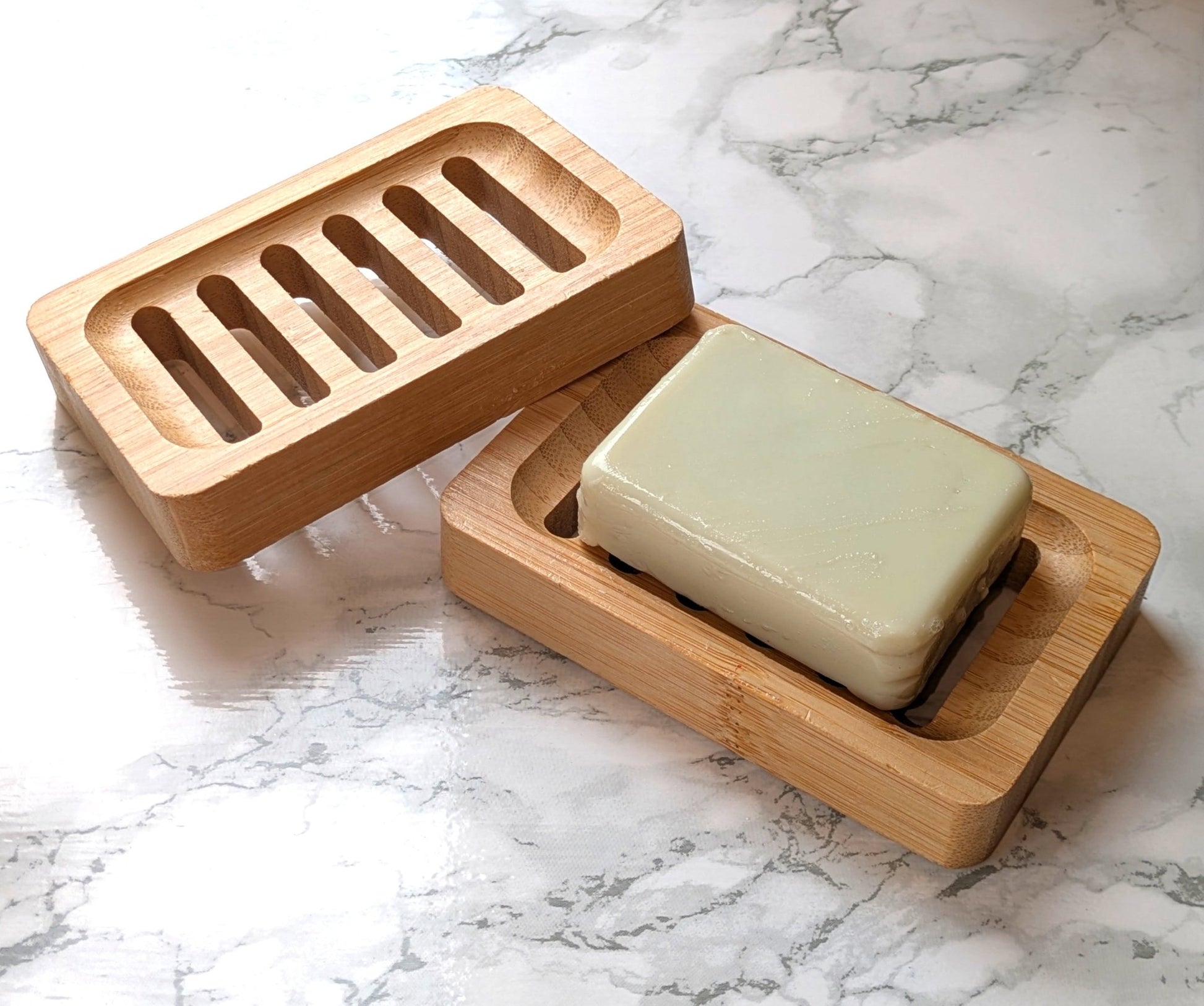 Natural Bamboo Soap Dish - The Soap Lab Scotland
