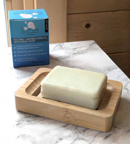 Natural Bamboo Soap Dish - The Soap Lab Scotland