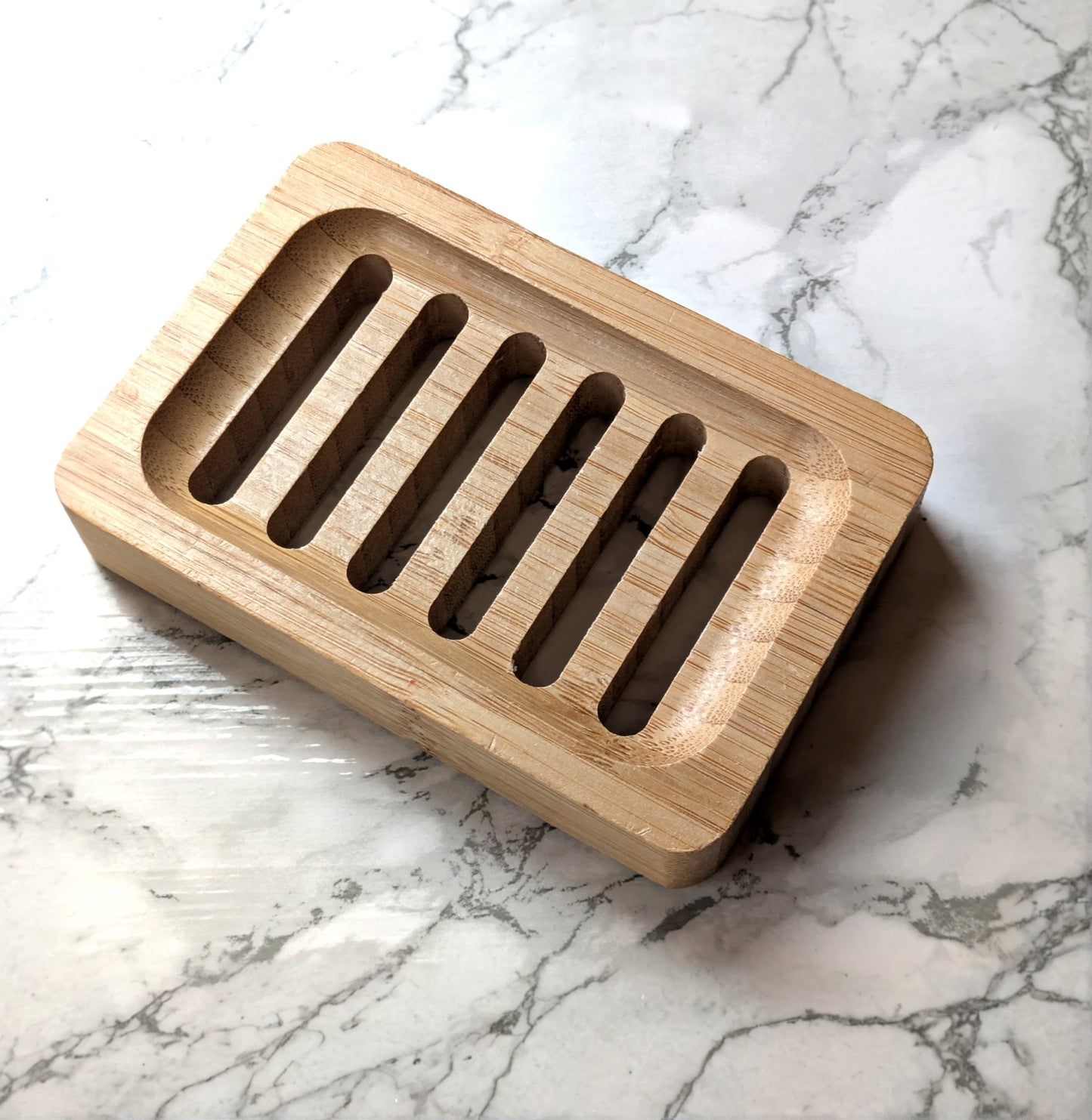 Natural Bamboo Soap Dish - The Soap Lab Scotland