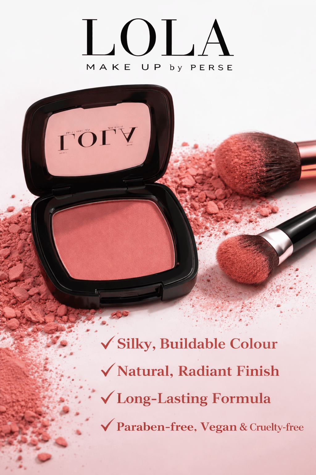 Natural Blusher by LOLA Natural Makeup. Vegan Friendly - The Soap Lab Scotland