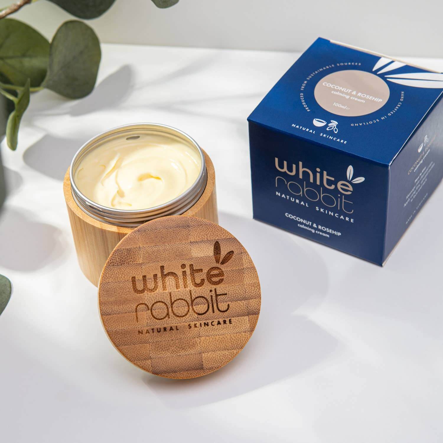 Natural Face Cream | Coconut & Rosehip Moisturiser 100ml - The Soap Lab Scotland