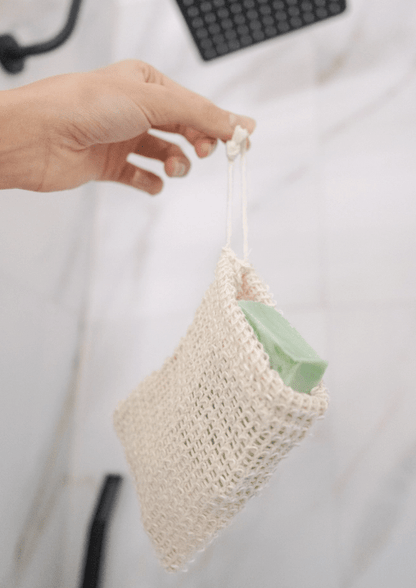 Natural Soap Saver Bag, Organic Agave Fibre - The Soap Lab Scotland