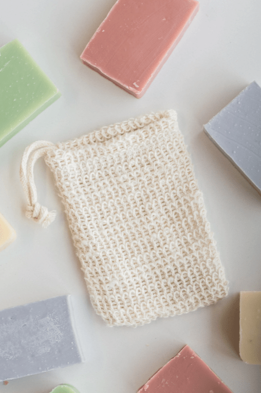 Natural Soap Saver Bag, Organic Agave Fibre - The Soap Lab Scotland