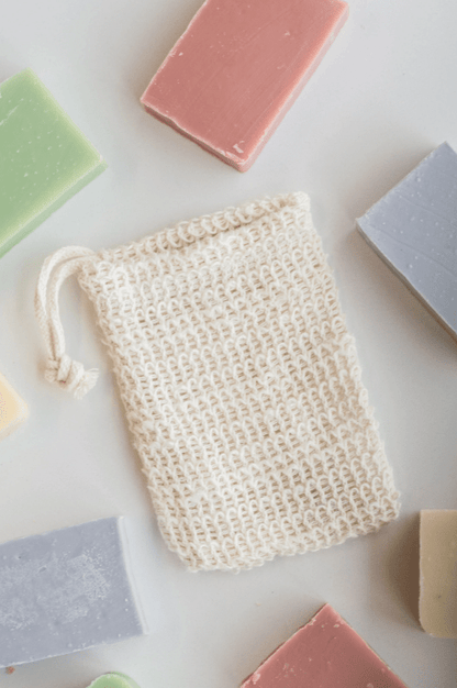 Natural Soap Saver Bag, Organic Agave Fibre - The Soap Lab Scotland