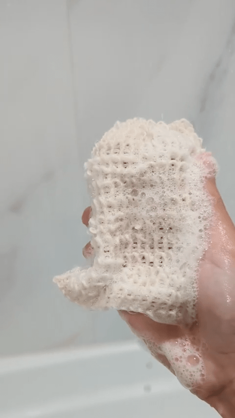 Natural Soap Saver Bag, Organic Agave Fibre - The Soap Lab Scotland