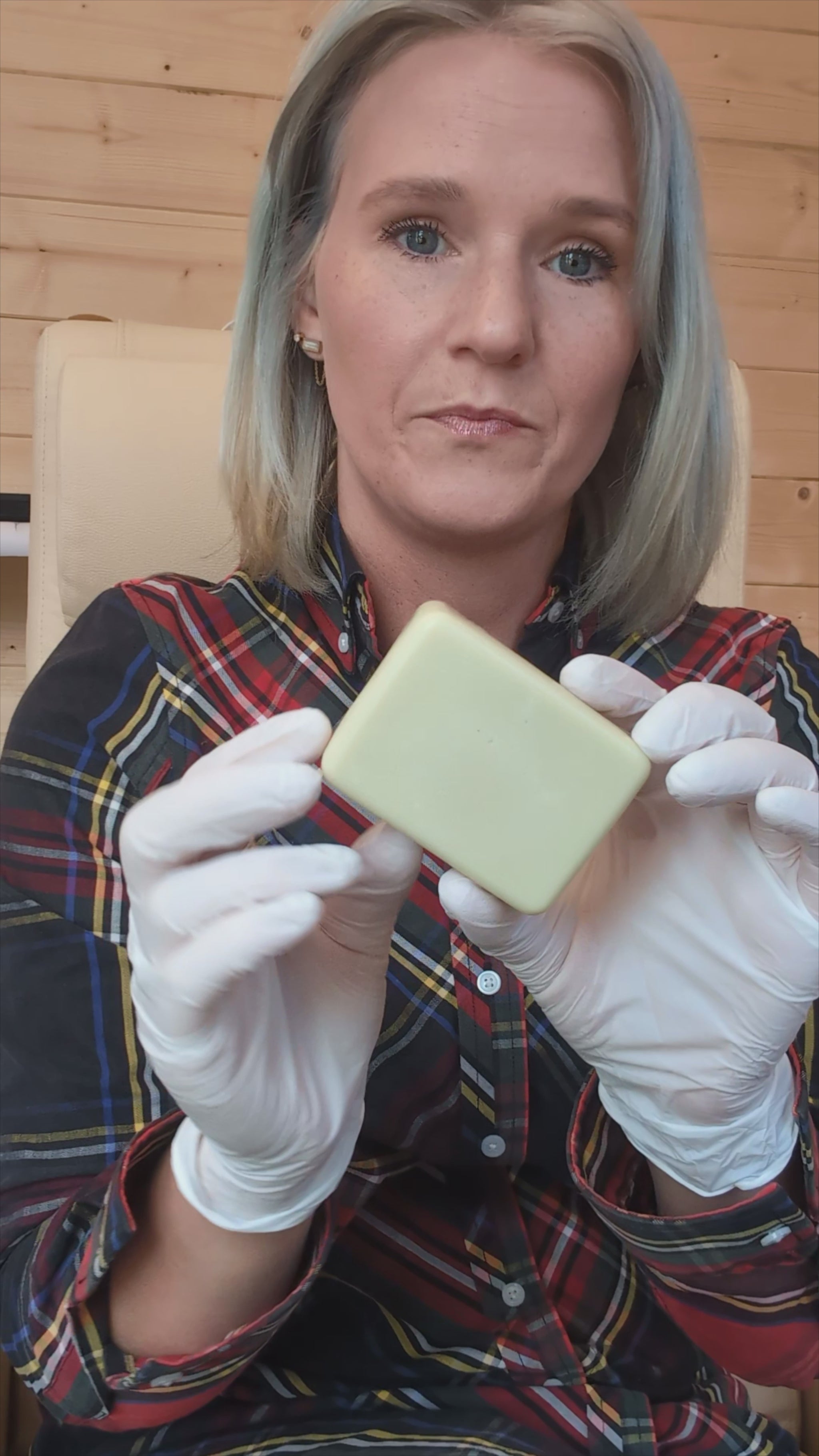 video of organic handmade tea tree soap from Scotland