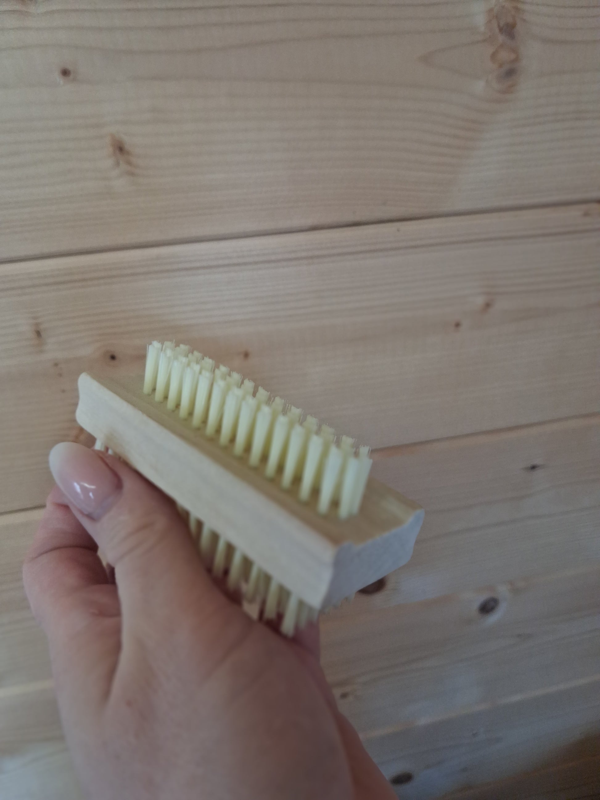 Bamboo Nail Brush with Plant Fibre Bristles &Keep