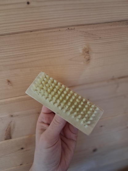 Bamboo Nail Brush with Plant Fibre Bristles &Keep