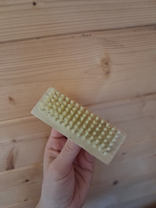 Bamboo Nail Brush with Plant Fibre Bristles &Keep