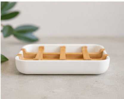 Bamboo Soap Dish – Natural, Stylish & Long-Lasting Soap Storage The Soap Lab Scotland