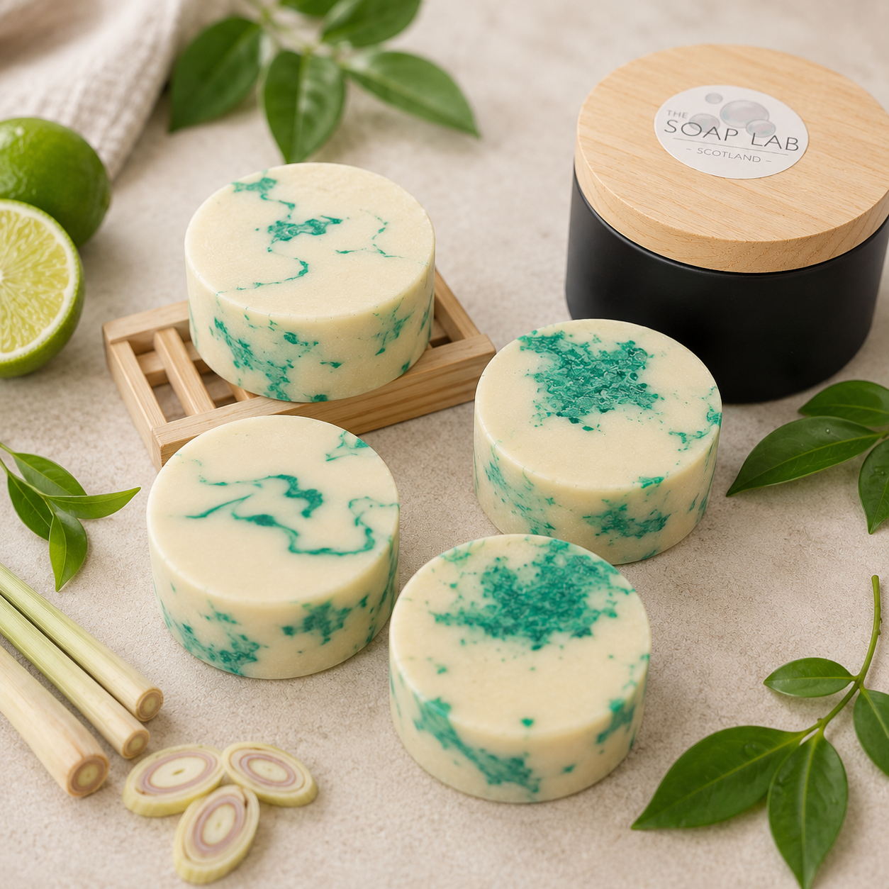Start Sharp – Zesty Citrus Natural Soap Bar | Handmade Lemon Soap 115g The Soap Lab Scotland