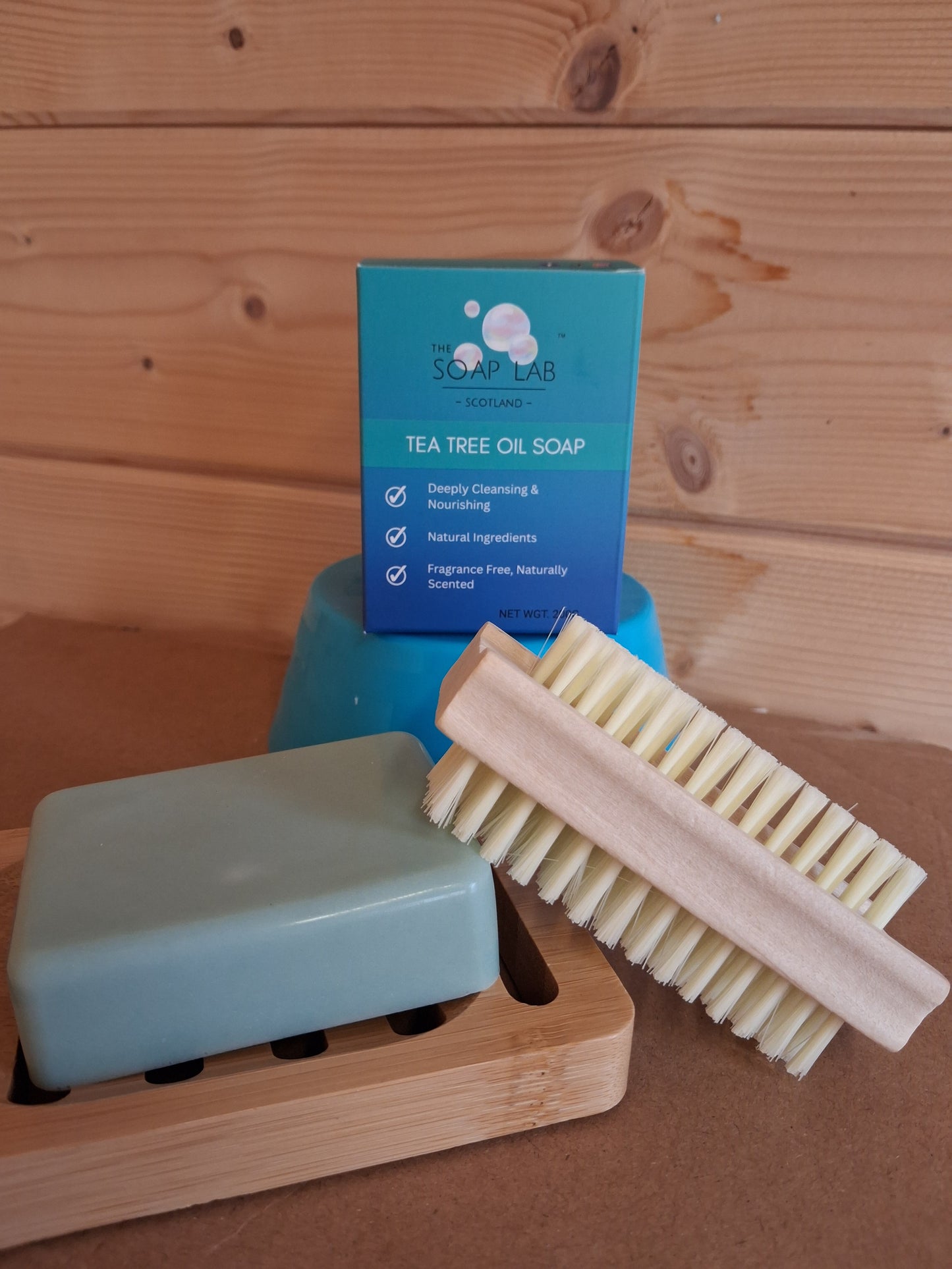 Bamboo Nail Brush with Plant Fibre Bristles &Keep