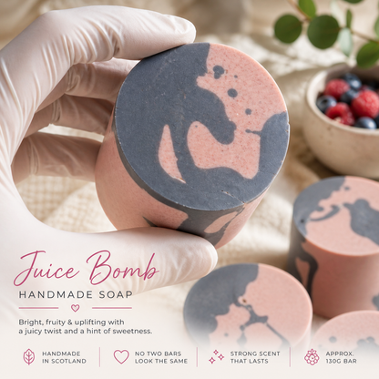 Juice Bomb - Vibrant Soap Bar The Soap Lab Scotland