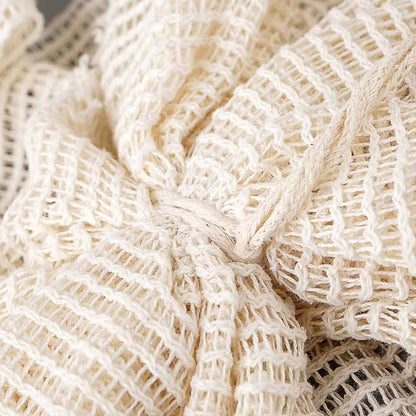 Shower Puff Cotton Natural & Gentle Loofah - The Soap Lab Scotland